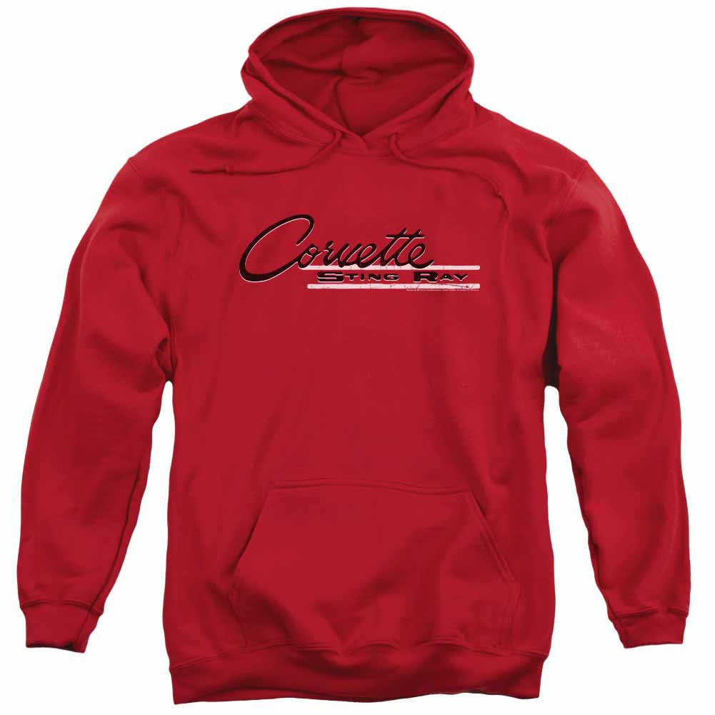 Chevy Retro Stingray Red Pullover Hoodie