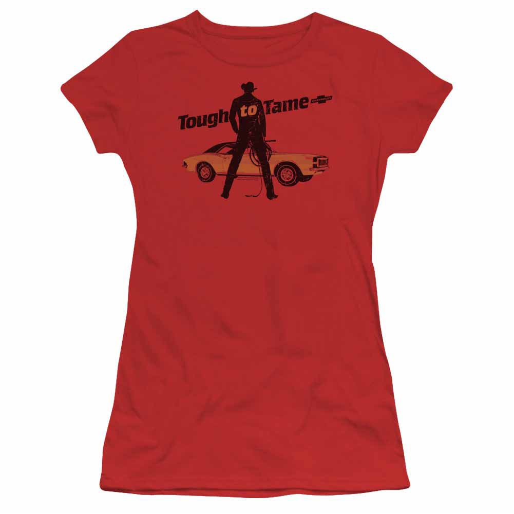 Chevy Tough To Tame Red Juniors T-Shirt