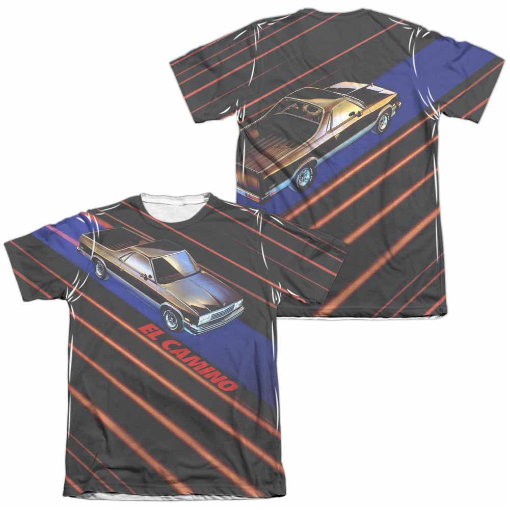 Chevy Laser Camino White 2-Sided Sublimation T-Shirt