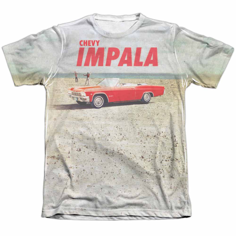 Chevy Beach Impala White Sublimation T-Shirt