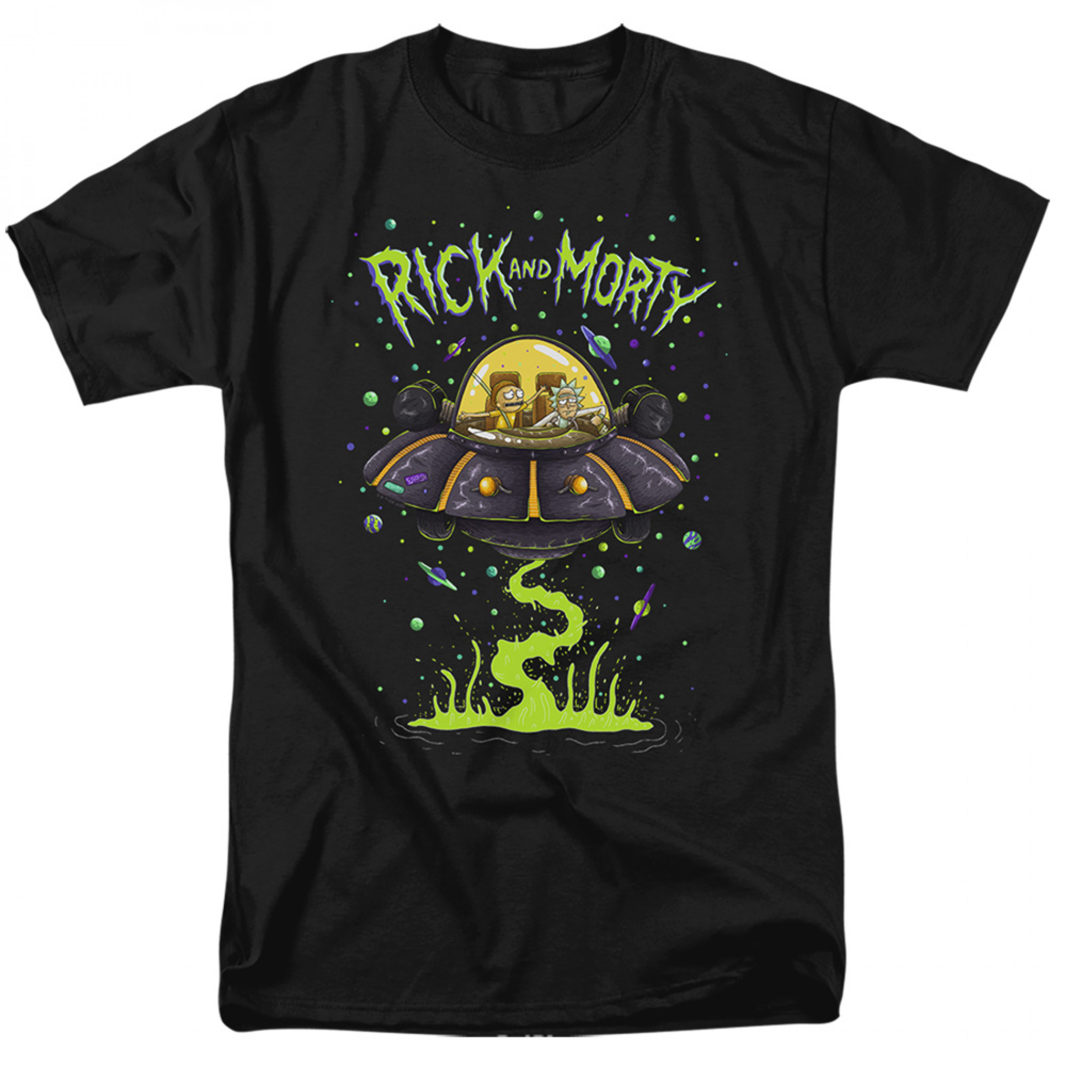 Rick And Morty Space Cruiser Rides T-Shirt