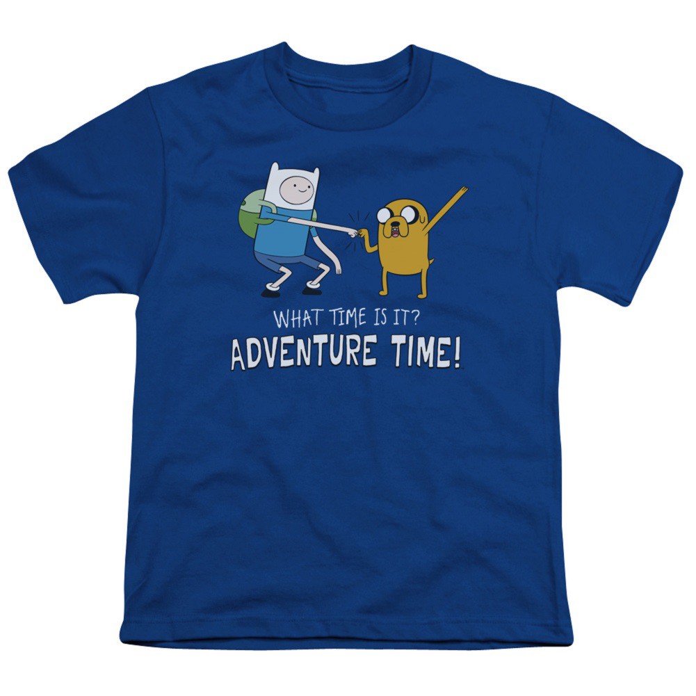 Adventure Time What Time Is It Blue Youth Tshirt