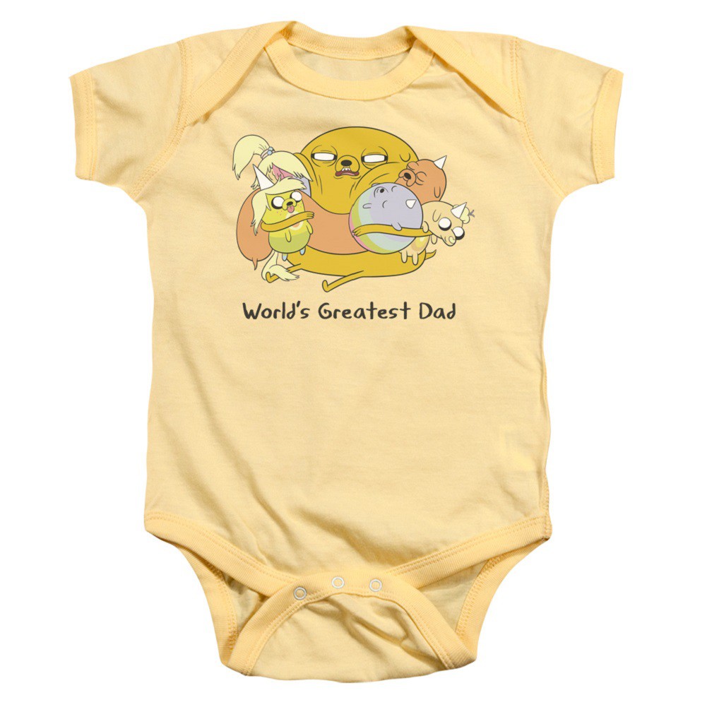 Adventure Time Worlds Greatest Dad Baby Infant Snap Suit