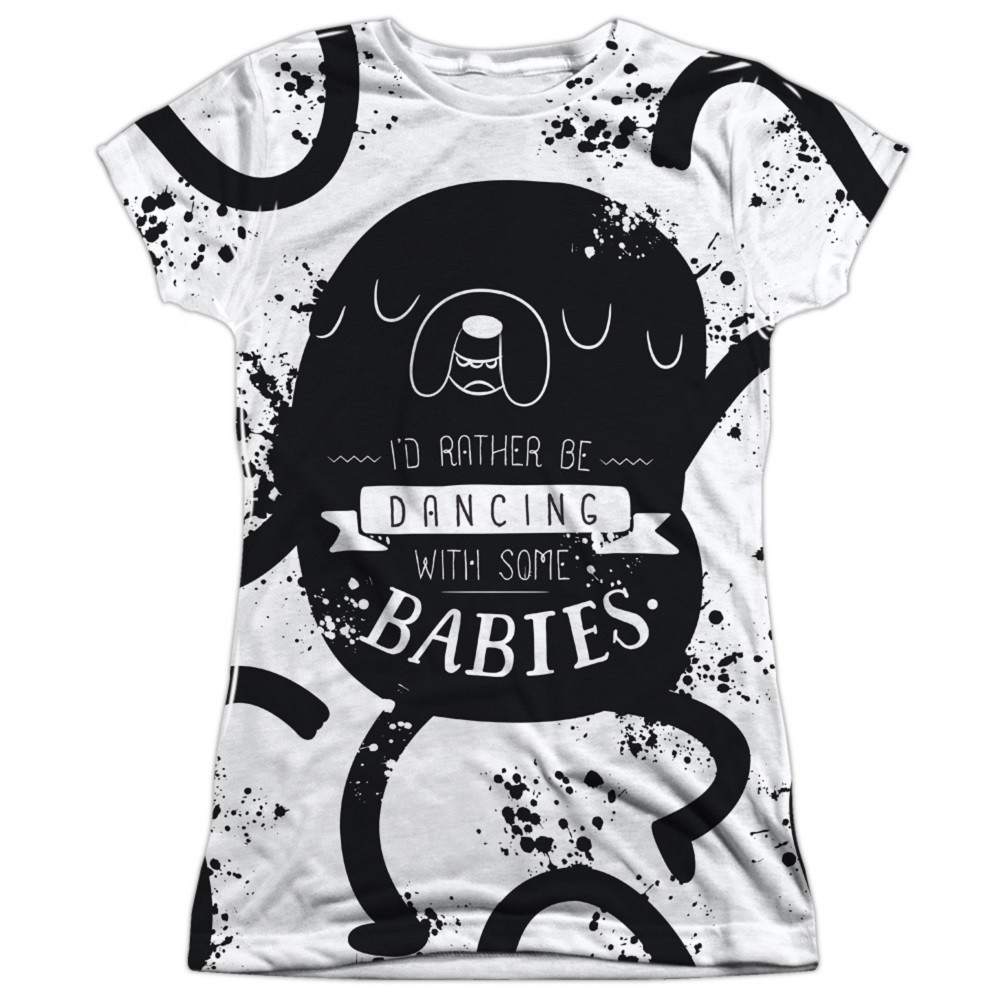 Adventure Time Dancing With Babies Womens Tshirt