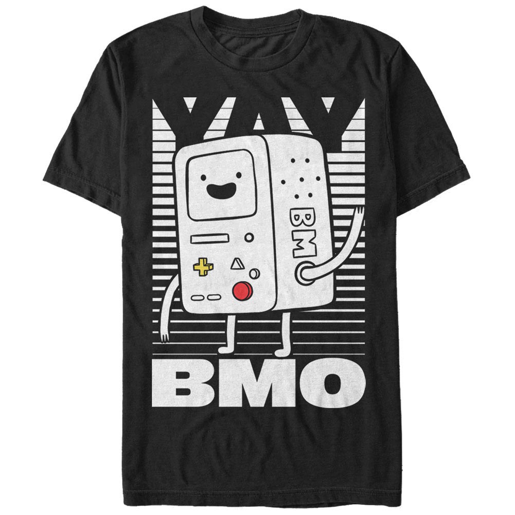 Adventure Time Yay BMO Black T-Shirt