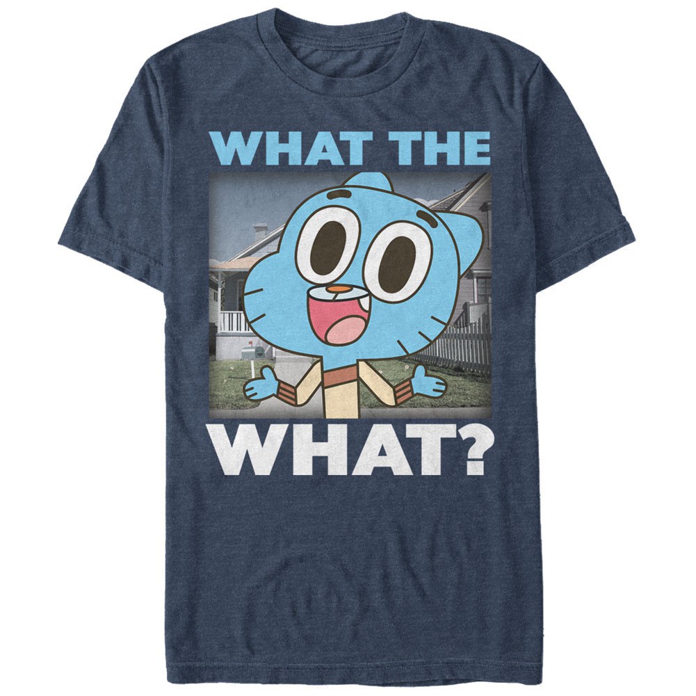 Cartoon Network Gumball What The What Blue T-Shirt