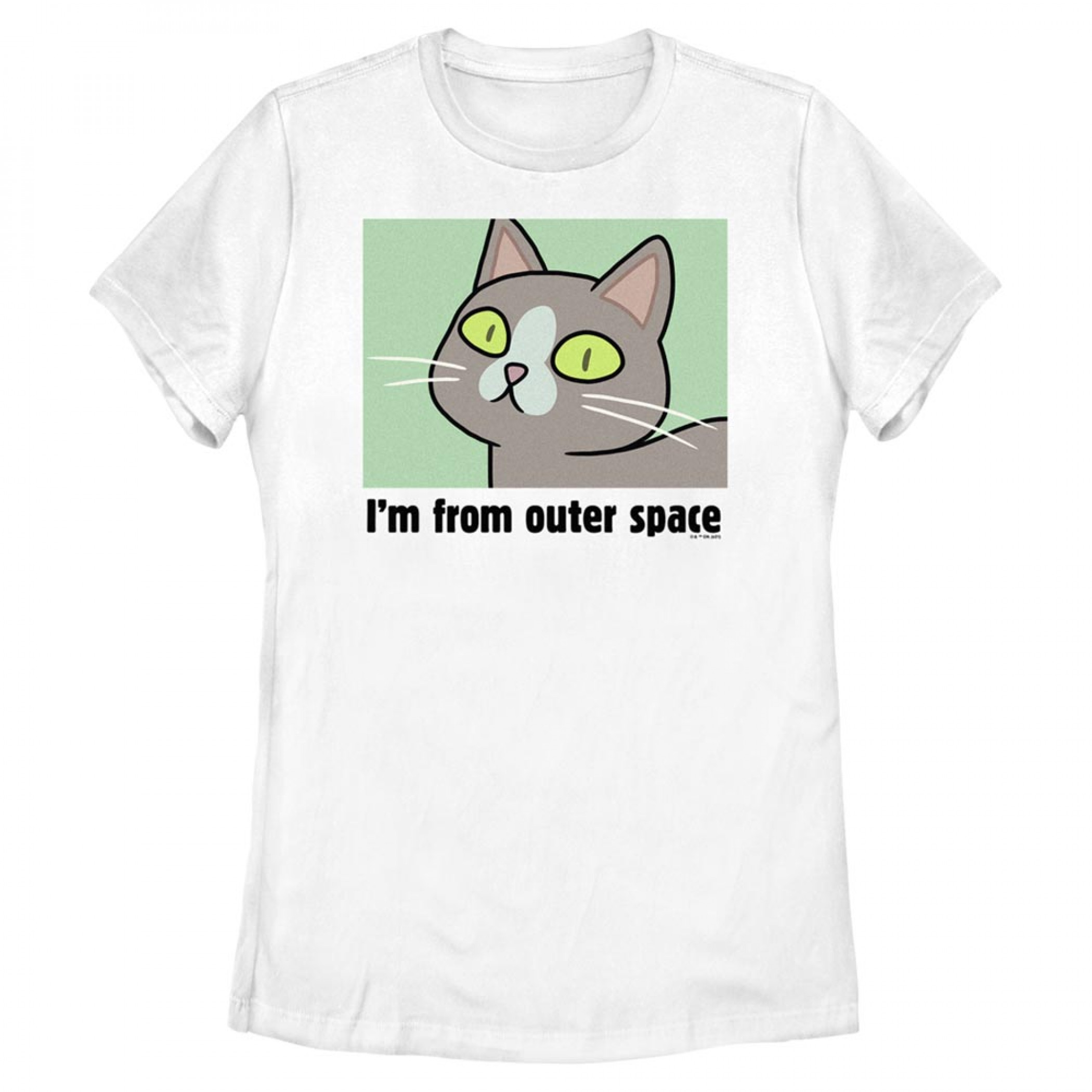 Rick and Morty I'm From Outer Space Talking Cat Women's T-Shirt