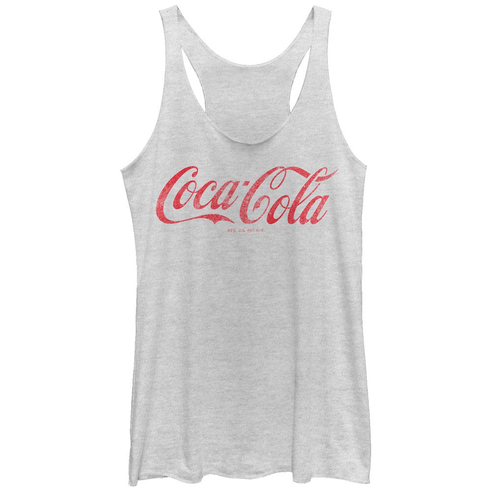 Coca-Cola Cola Cool Gray Juniors Tank Top