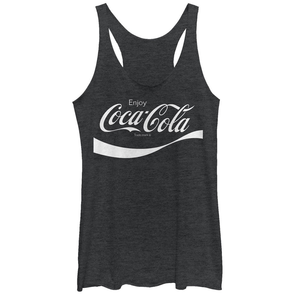Coca-Cola Flip it and Reverse it Black Juniors Tank Top