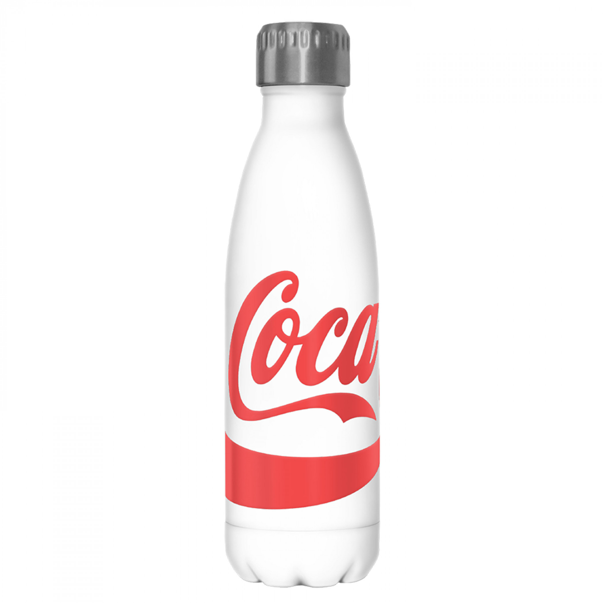 Coca-Cola Large Logo White Colorway 17oz Steel Water Bottle