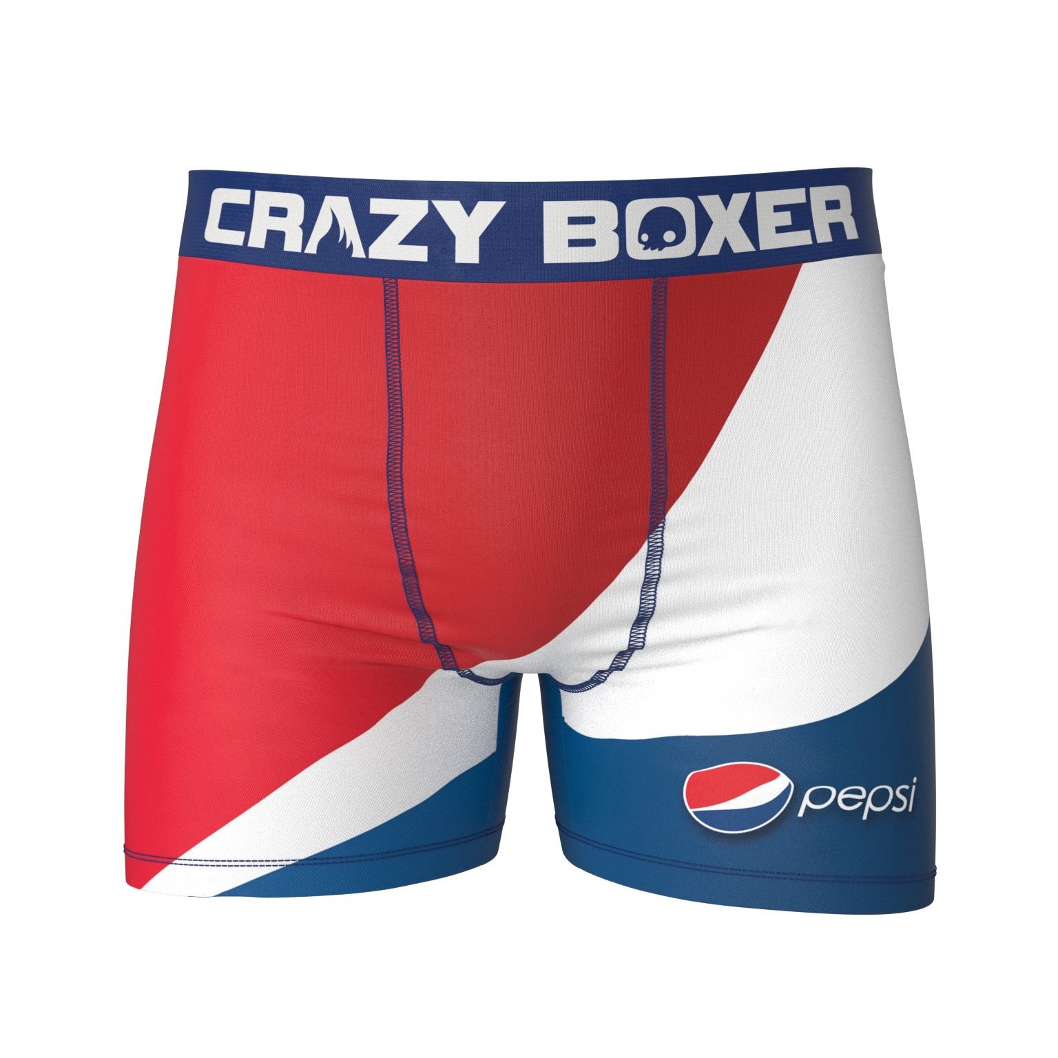Crazy Boxer Pepsi Cola Large Color Logo Print Men's Boxer Briefs
