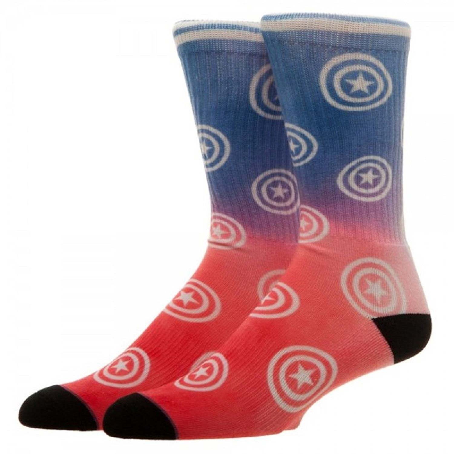 Captain America Ombre Crew Socks