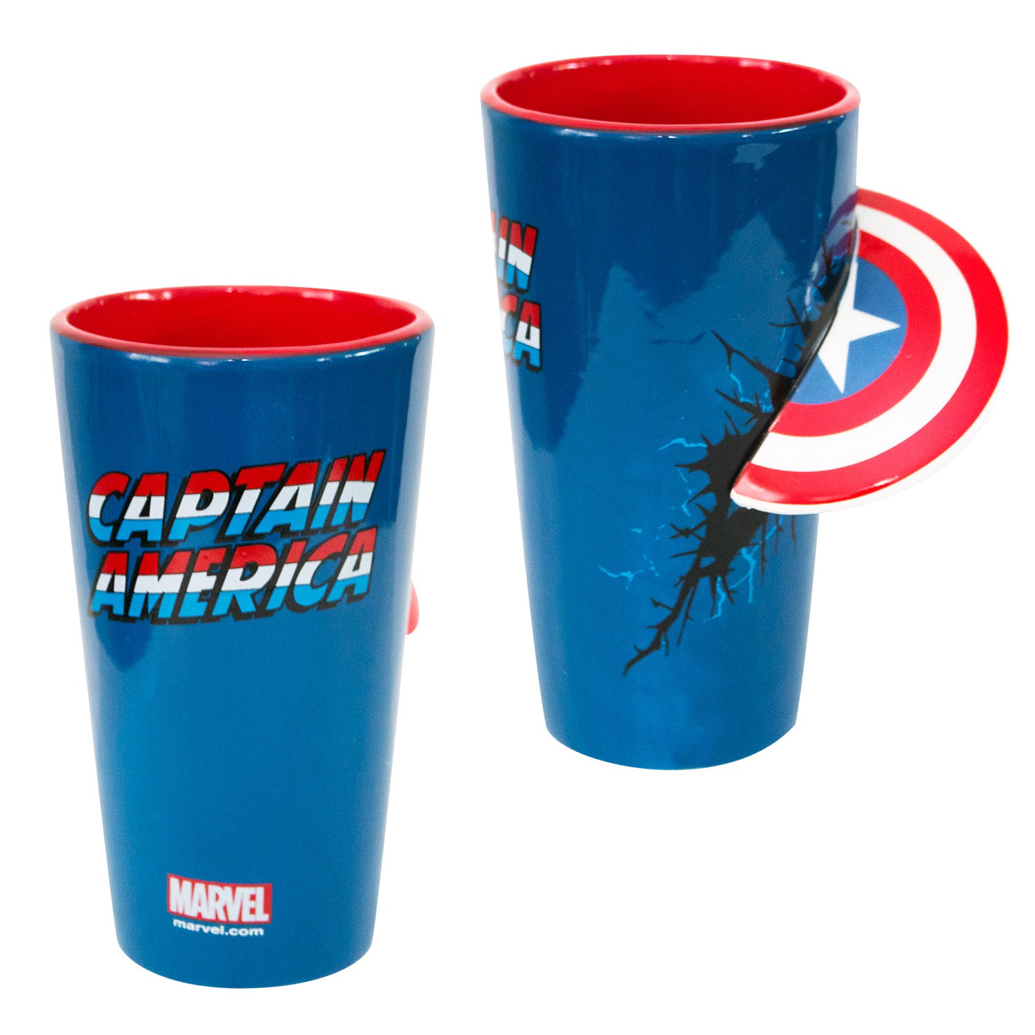 Captain America 3D Shield Pint Glass