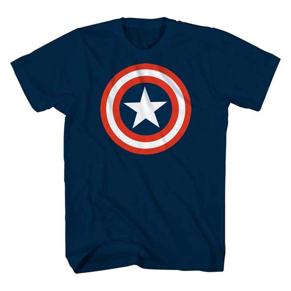 Captain America Boy's Star Logo Blue T-Shirt