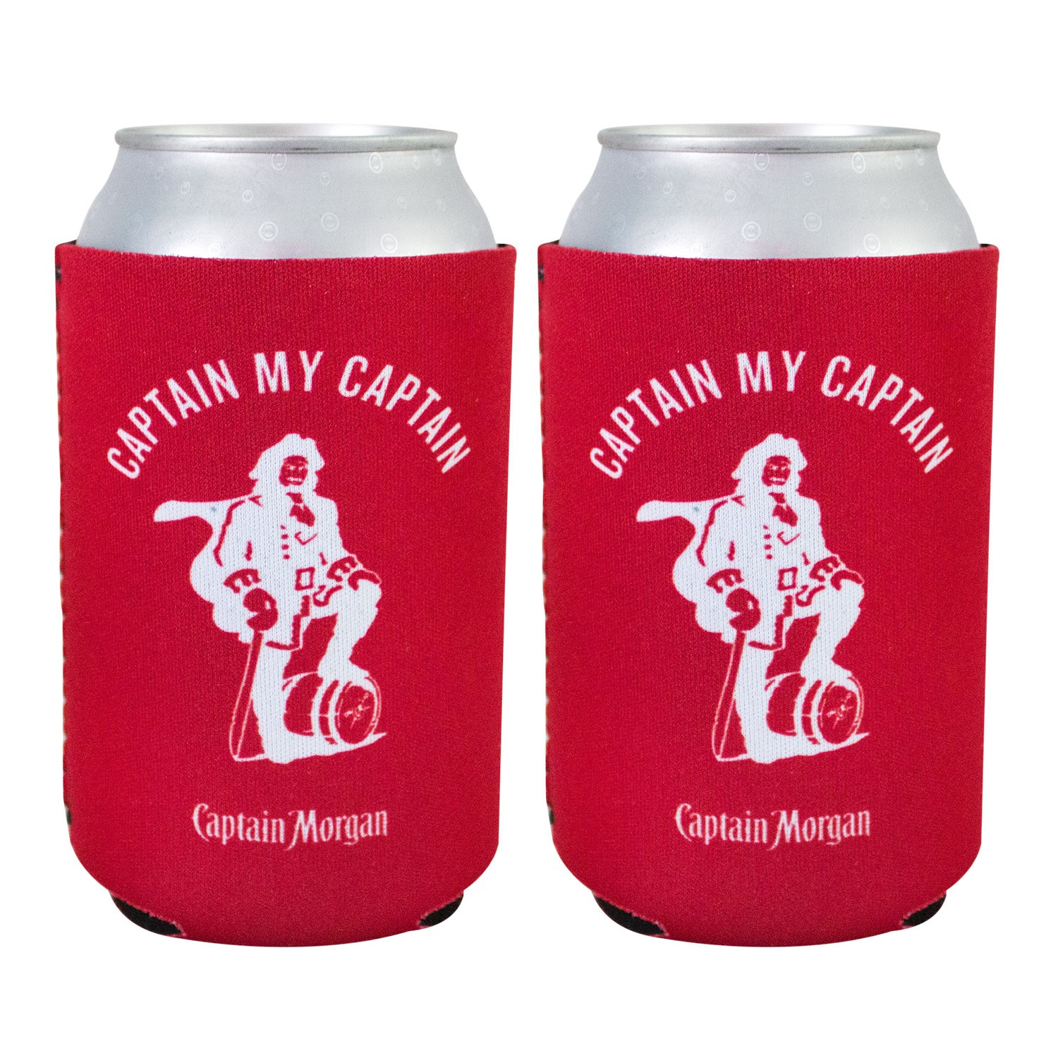 Captain Morgan Red Can Cooler Set Of 2