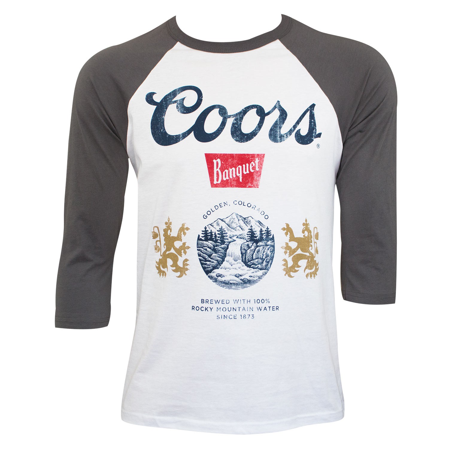 Coors Banquet Men's White Baseball Sleeve T-Shirt