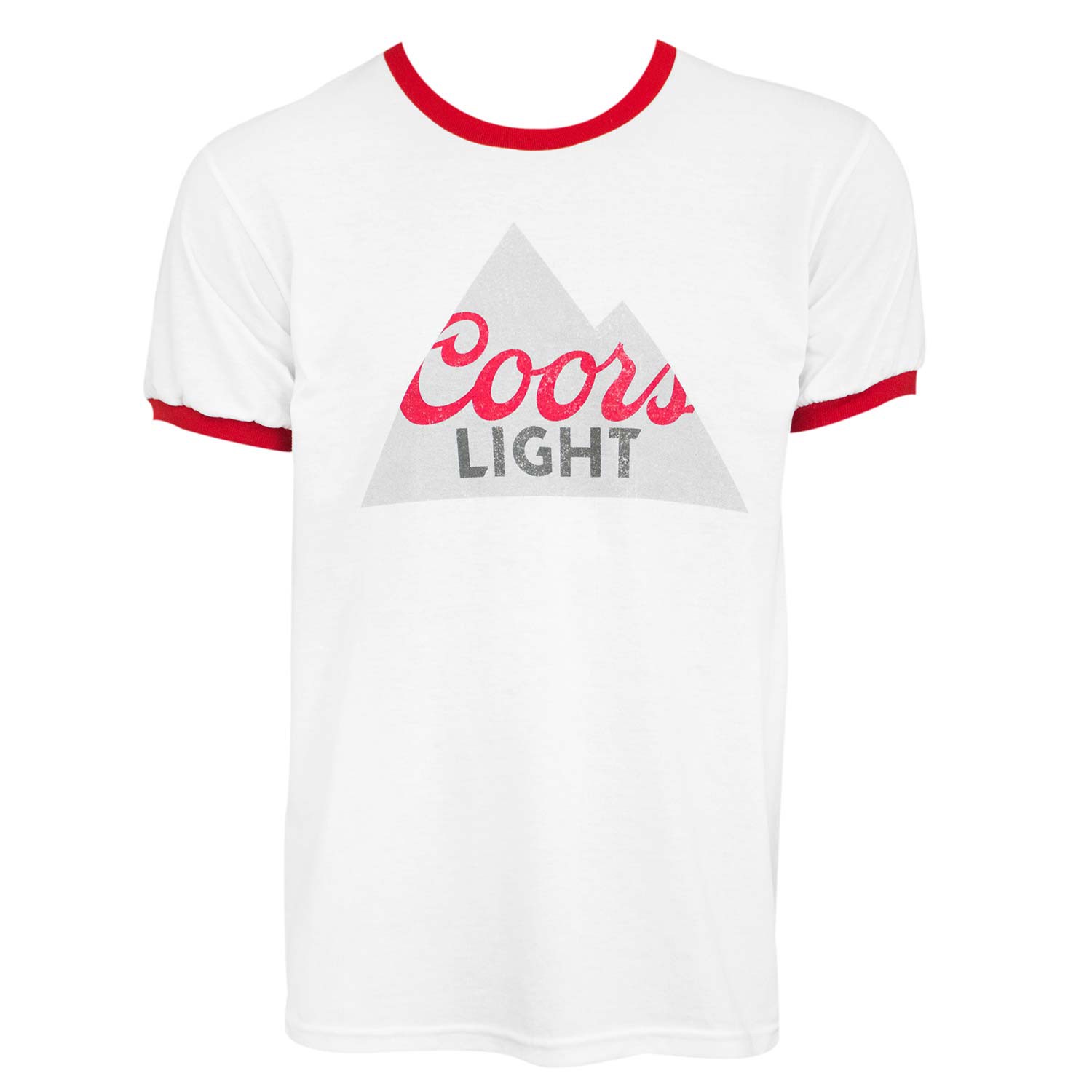 Coors Light Men's White Ringer T-Shirt