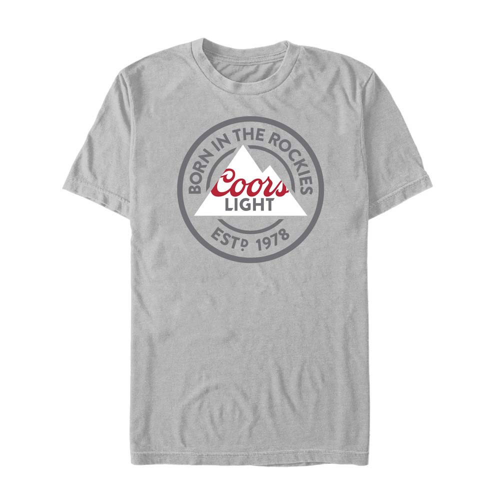 Coors Light Beer Born In The Rockies Men's Heather Grey T-Shirt