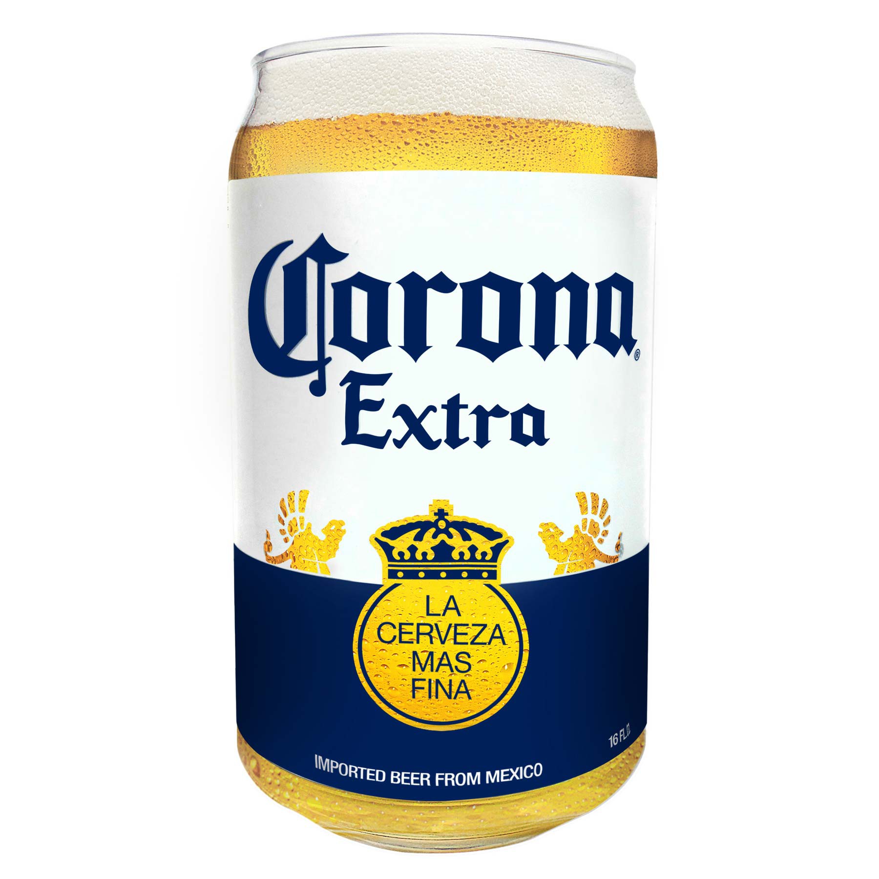 Corona Extra Beer Can Pint Glass