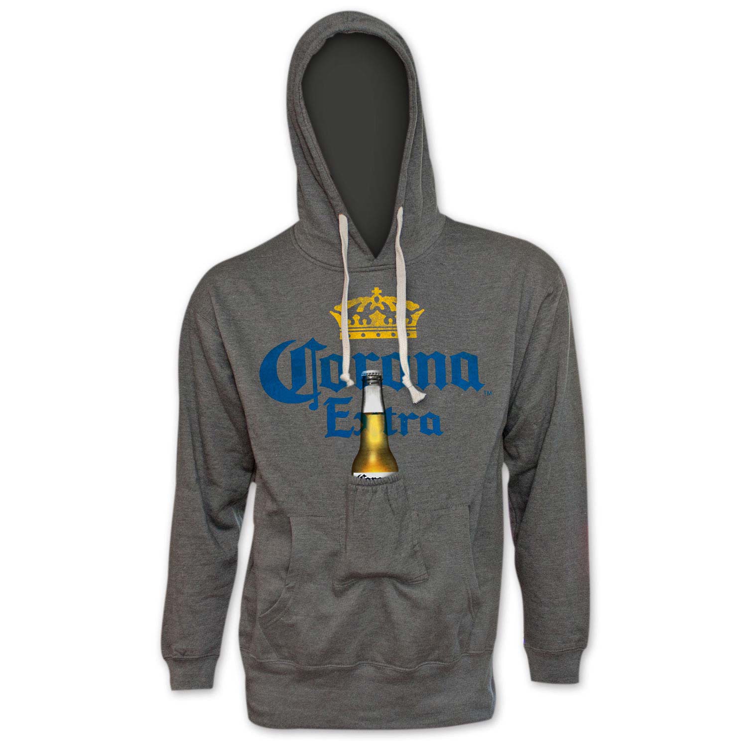 Corona Extra All Grey Beer Pouch Hoodie