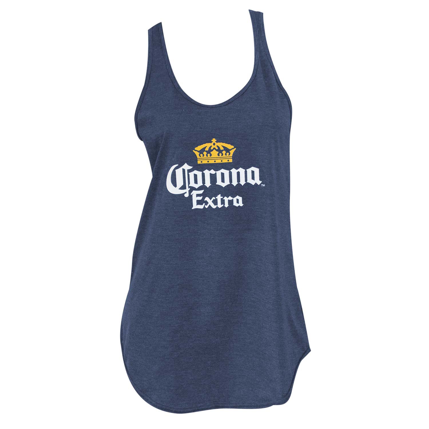 Corona Extra Navy Blue Racerback Navy Blue Ladies Tank Top