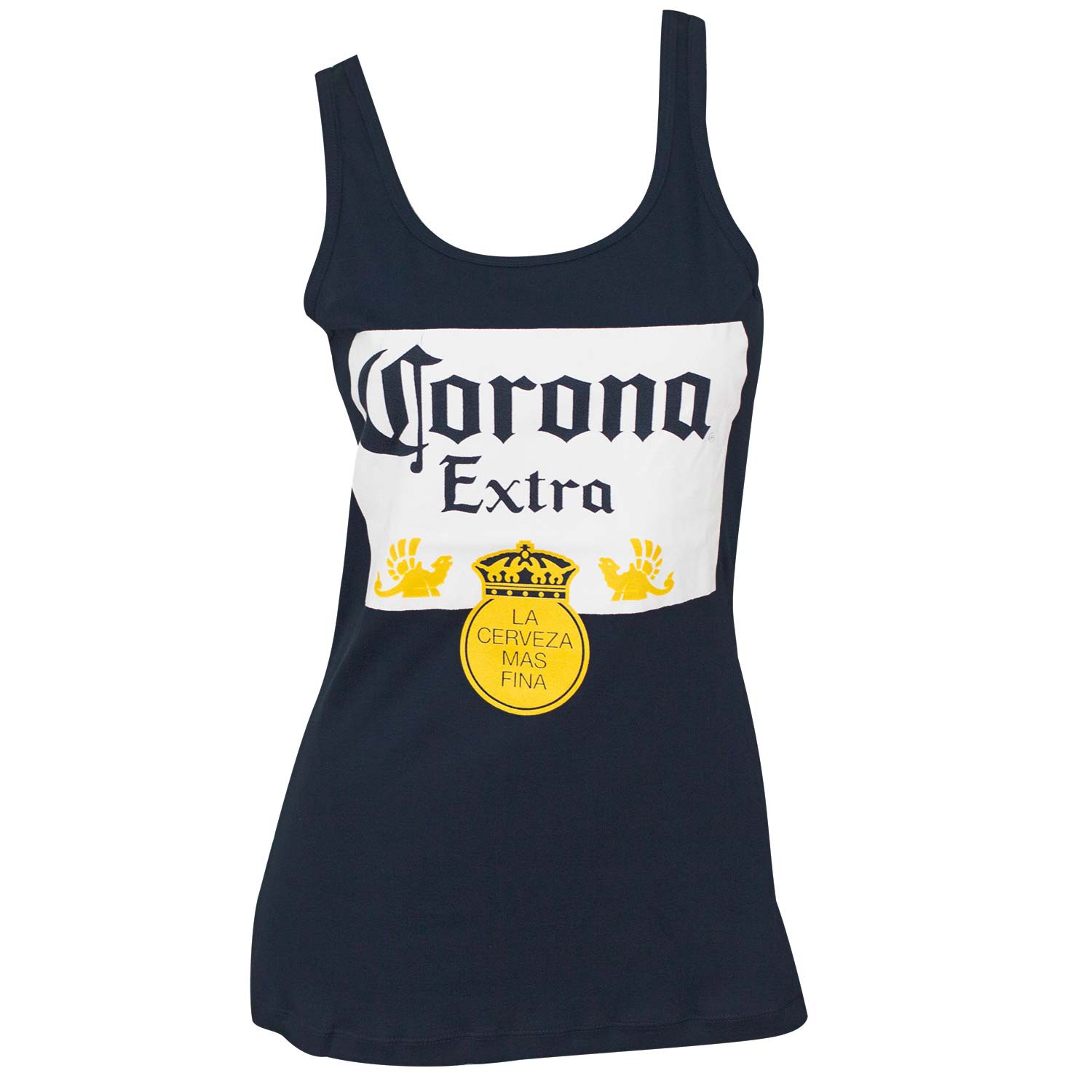 Women's Corona Beer Label Blue Tank Top