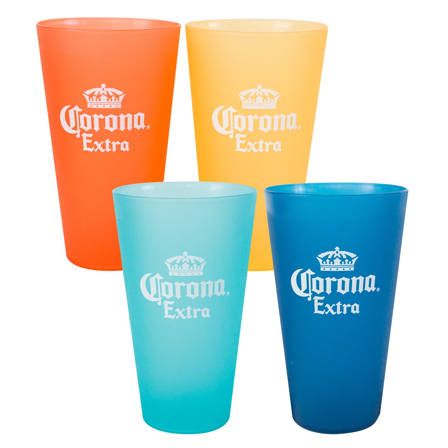 Corona Extra Multi Colored Plastic Cup Set