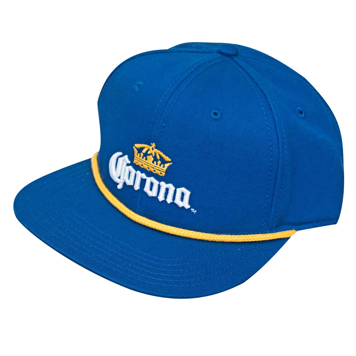 Corona Flat Bill 5 Panel Snapback Hat