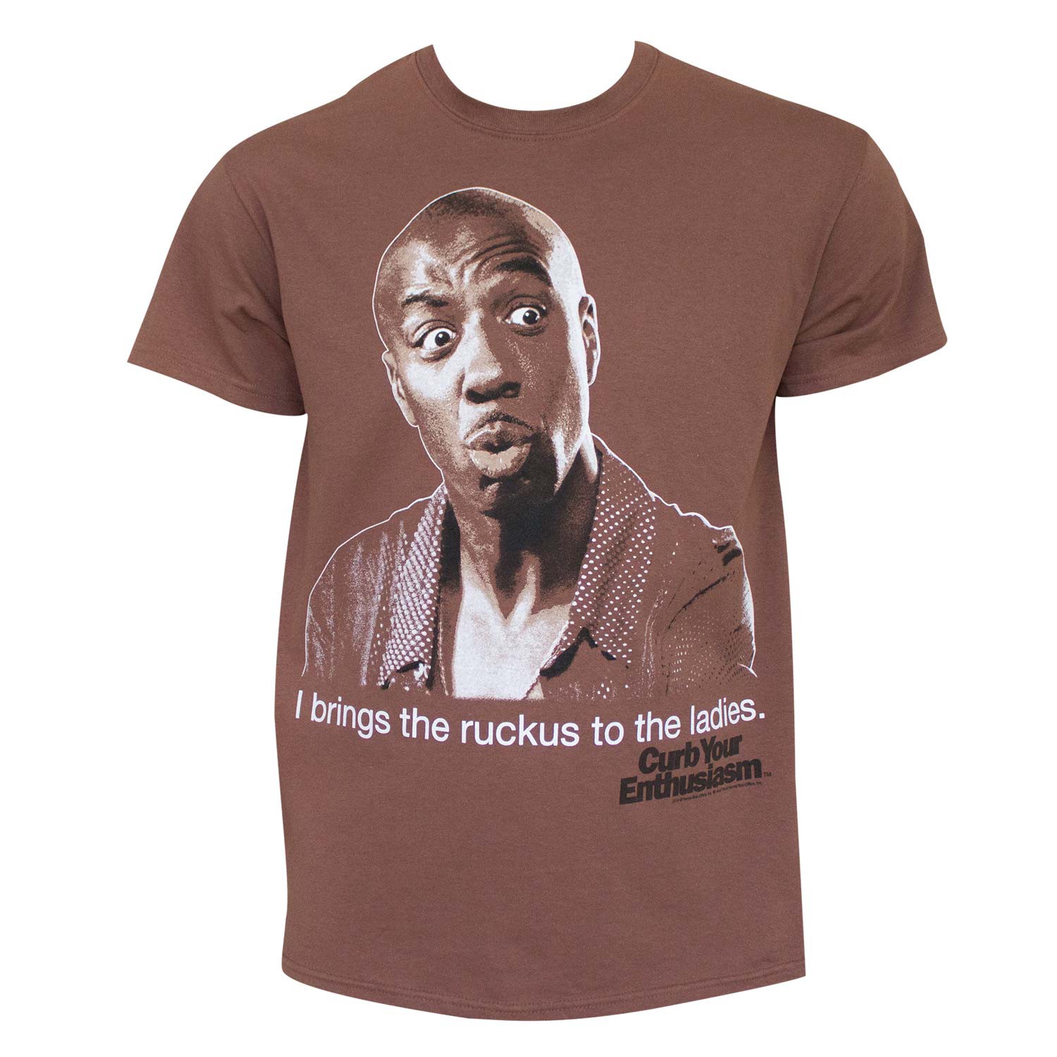 Curb Enthusiasm Men's Brown I Brings The Ruckus T-Shirt