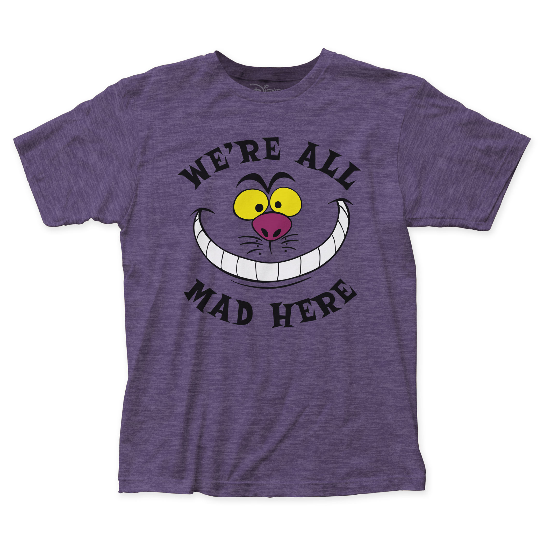 Alice In Wonderland We're All Mad Here Men's Purple T-Shirt