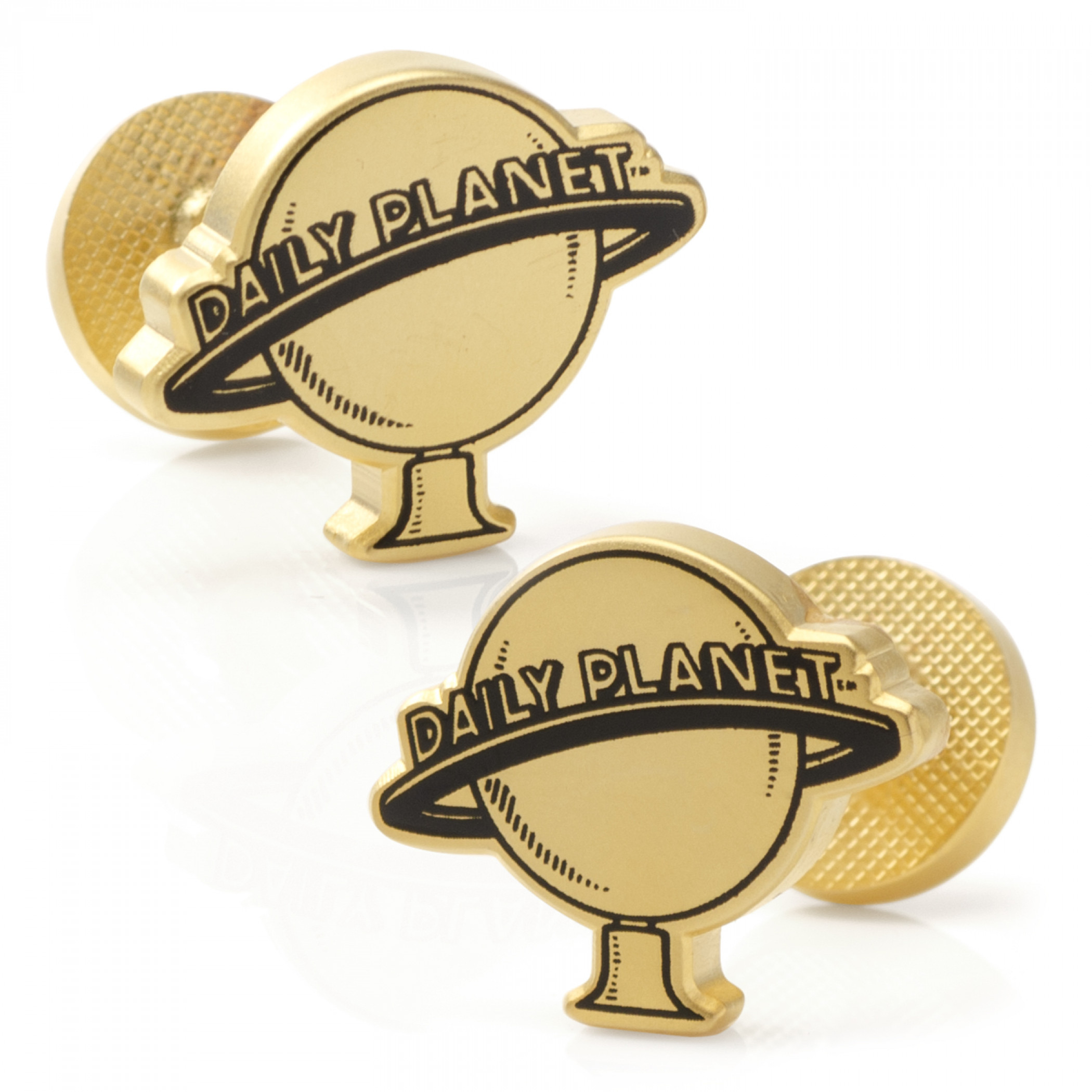 The Daily Planet Gold Cufflinks