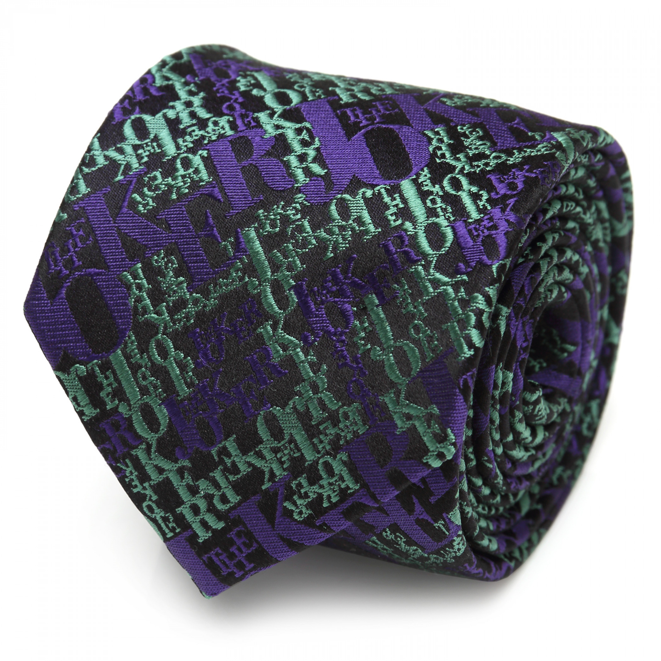 The Joker Text Logo Silk Tie