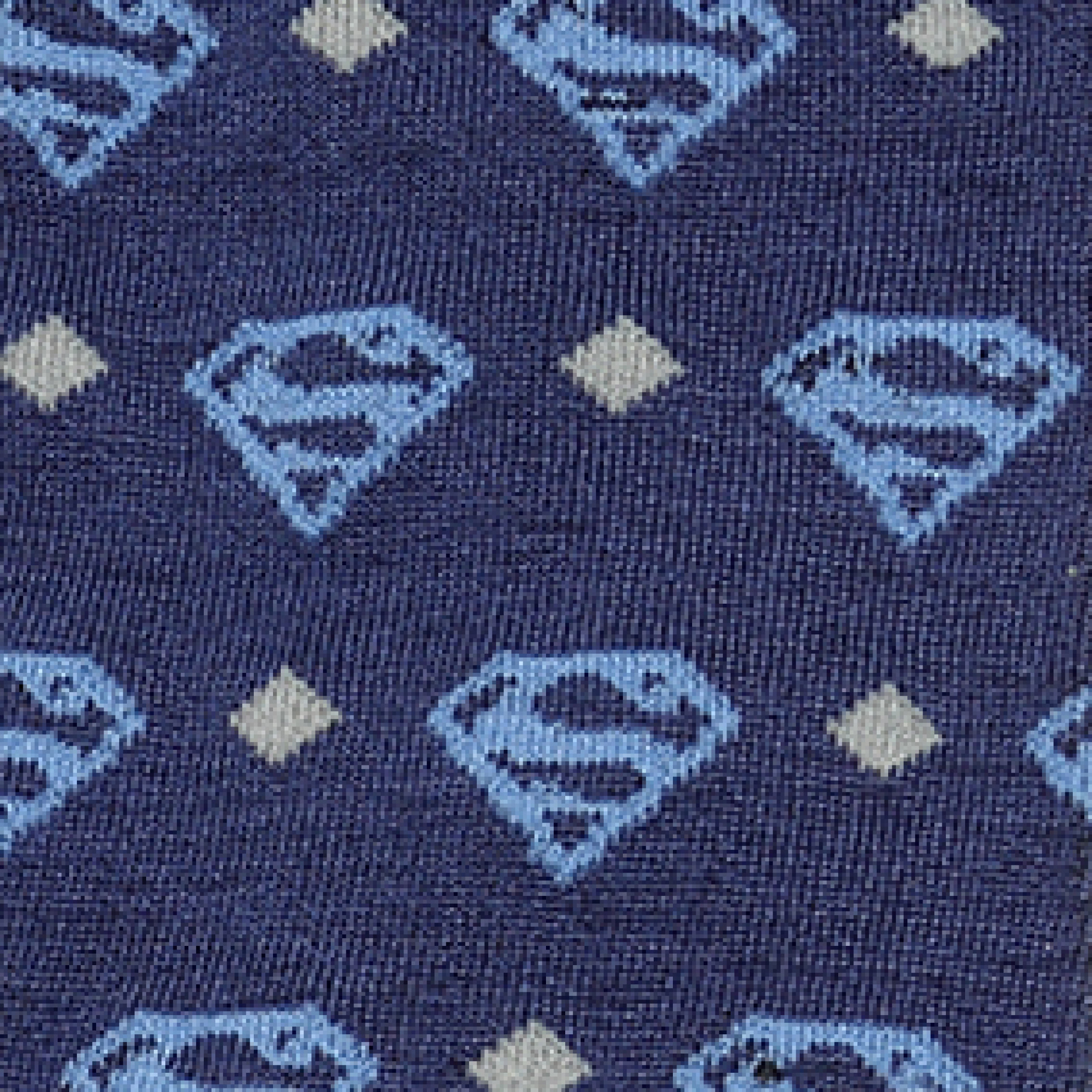 Superman Logo Diamond Pattern Dress Socks