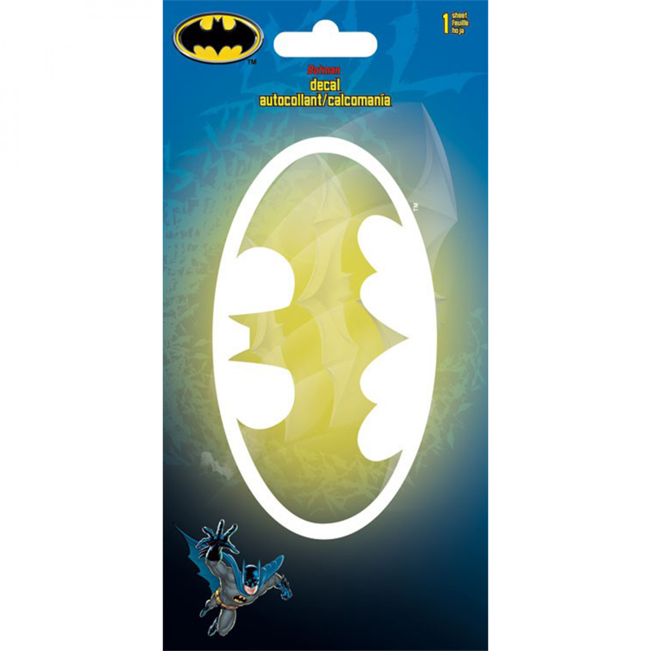 Batman Symbol Glow Sticker