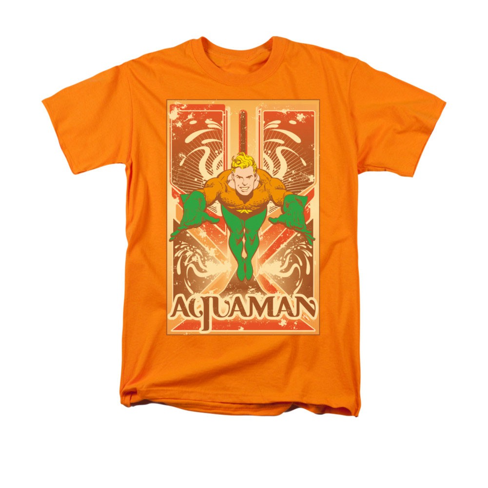 Aquaman Classic Orange Men's Tee Shirt
