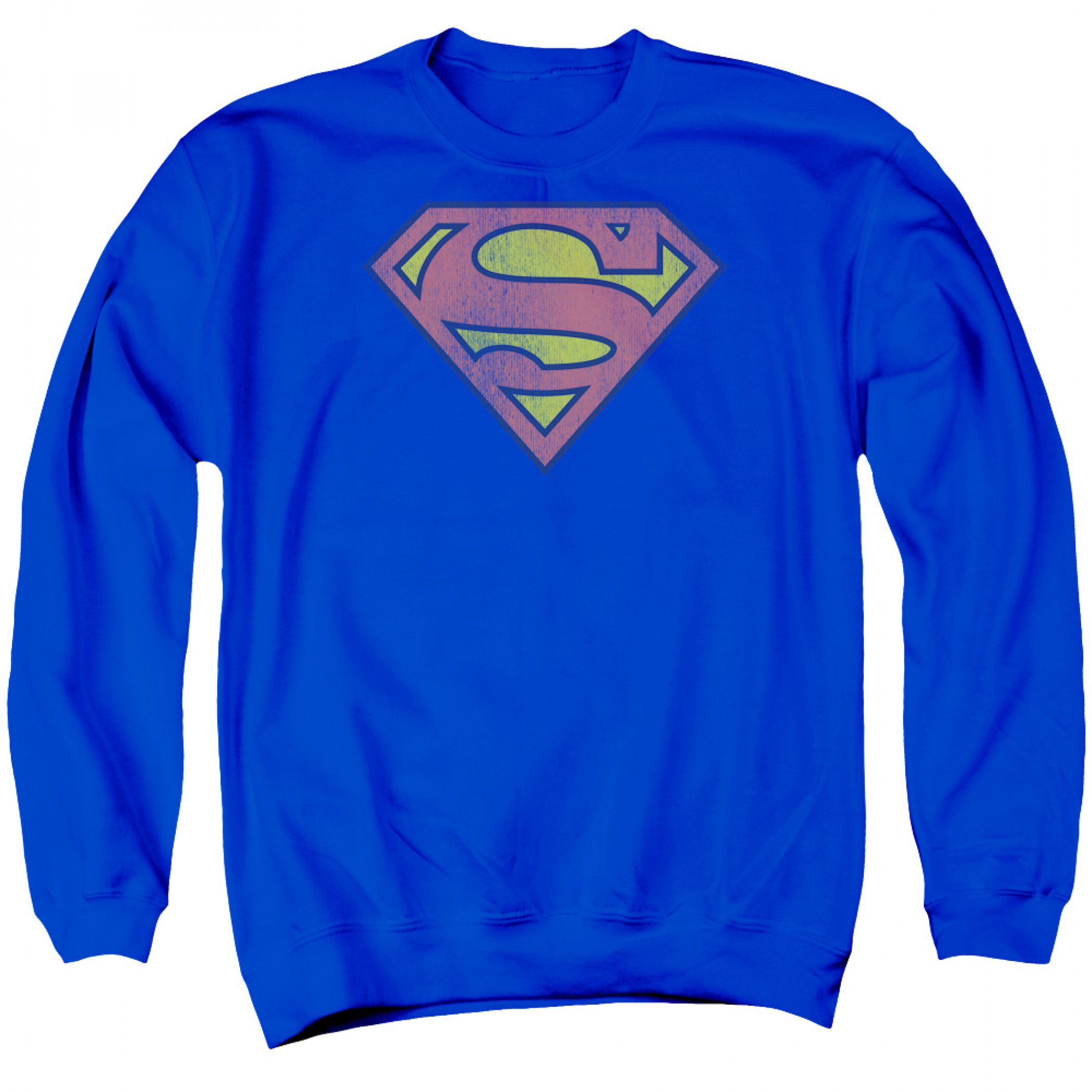 Superman Faded Logo Classic Crewneck Sweatshirt