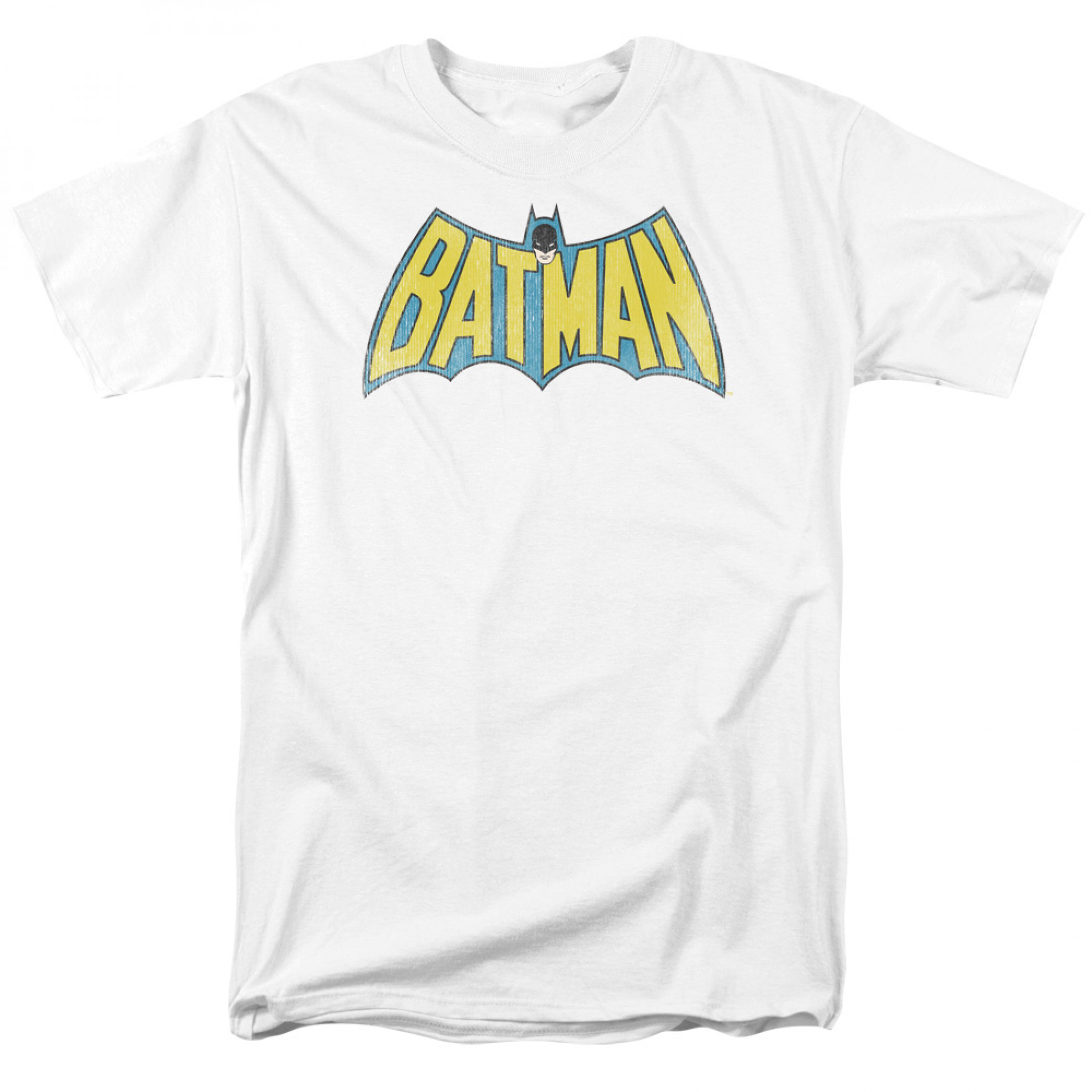 Batman Vintage Logo White T-Shirt