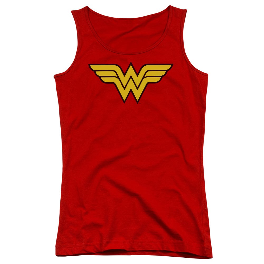 Wonder Woman Logo Red Juniors Tank Top