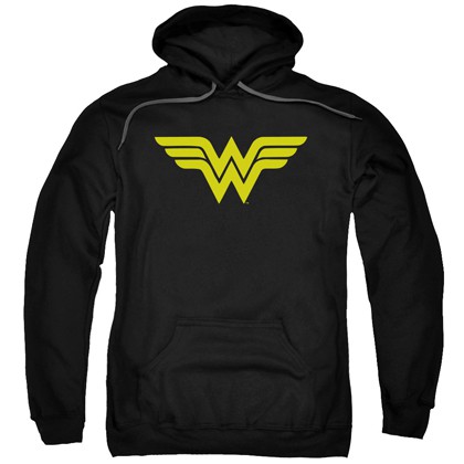 Wonder Woman Classic Logo Men's Black Hoodie