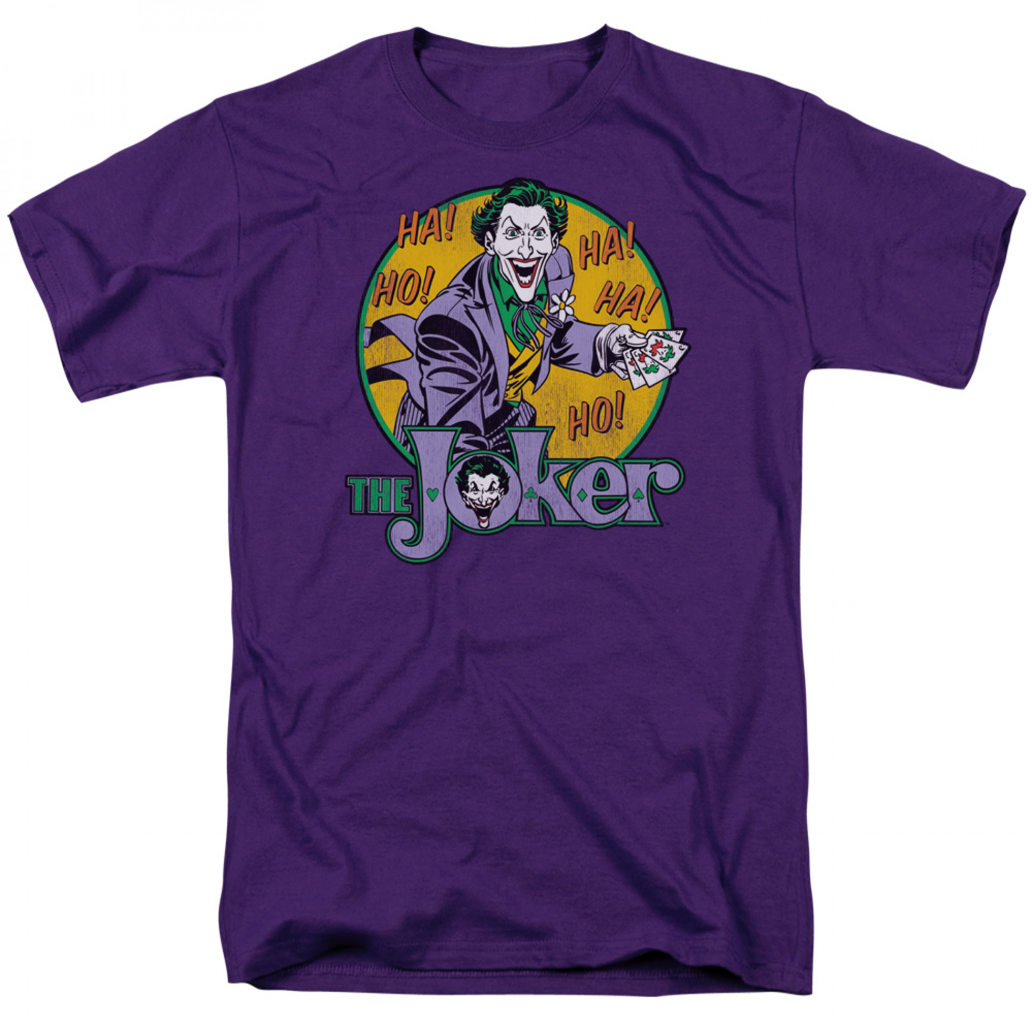 Joker Ho Ha! Men's Purple Retro T-Shirt