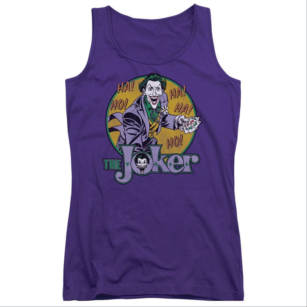 Batman The Joker Purple Juniors Tank Top