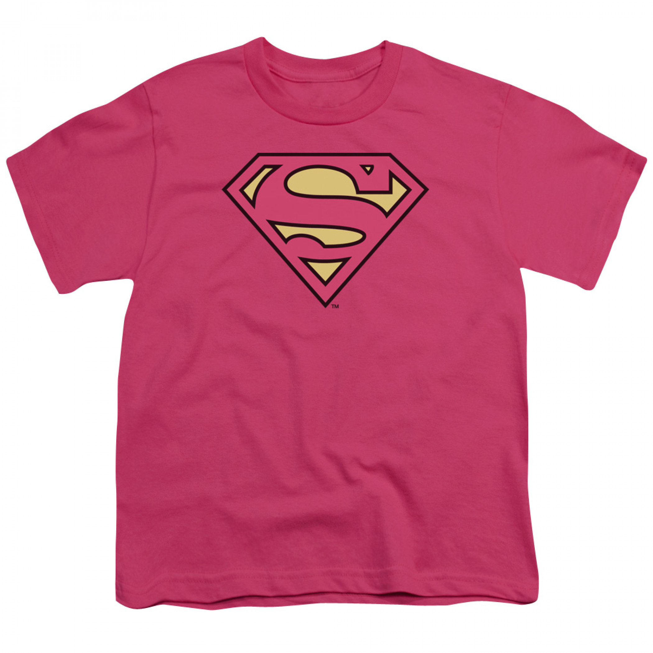 Supergirl Pink Symbol Youth T-Shirt