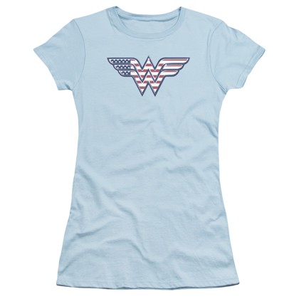 Wonder Woman American Flag Logo Women's Shirt