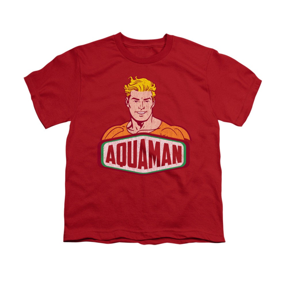 Aquaman Sign Red Youth Unisex T-Shirt