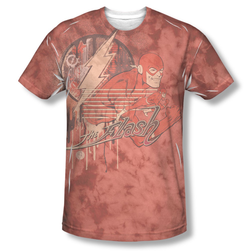The Flash Charge Ahead Sublimation Red T-Shirt