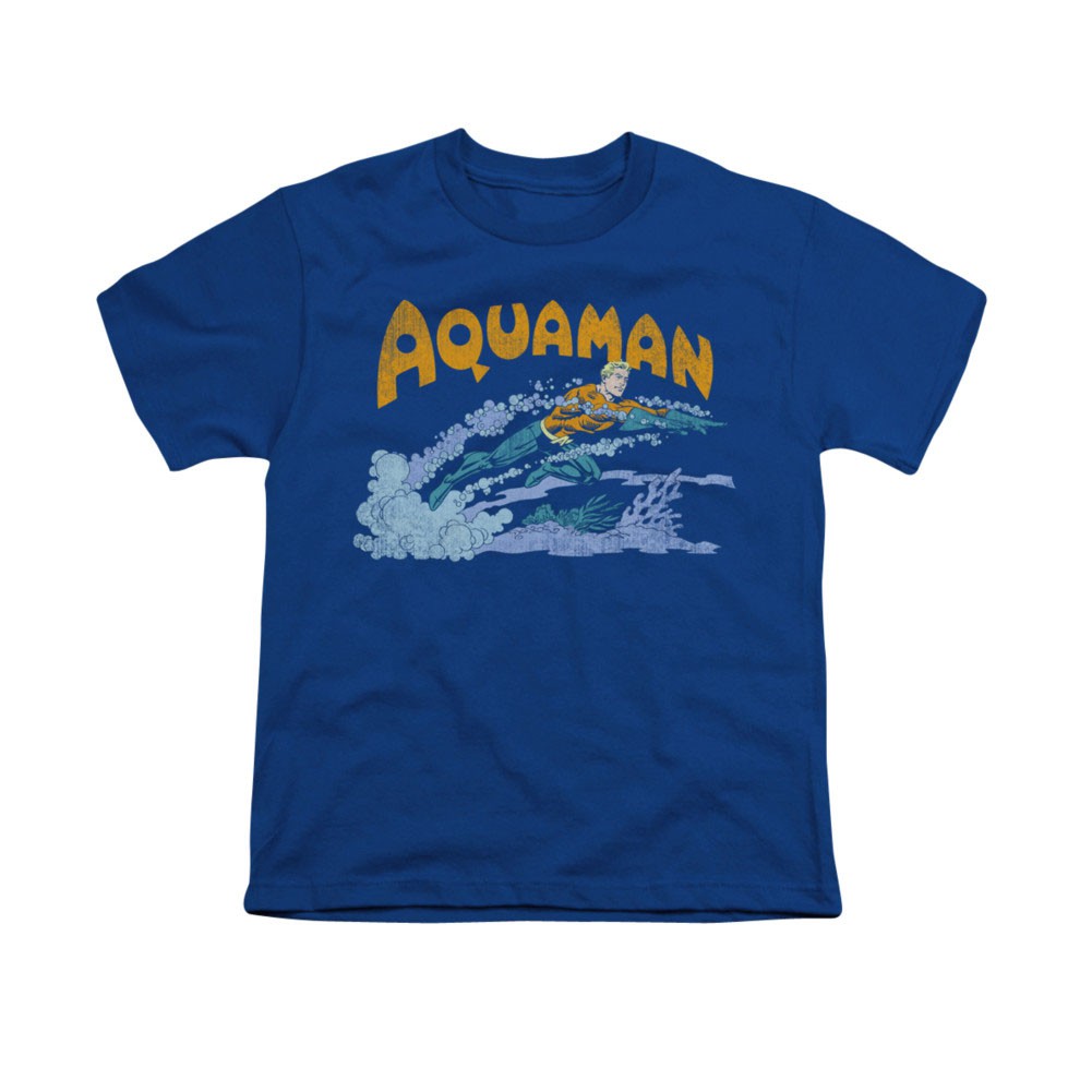 Aquaman Swim Blue Youth Unisex T-Shirt