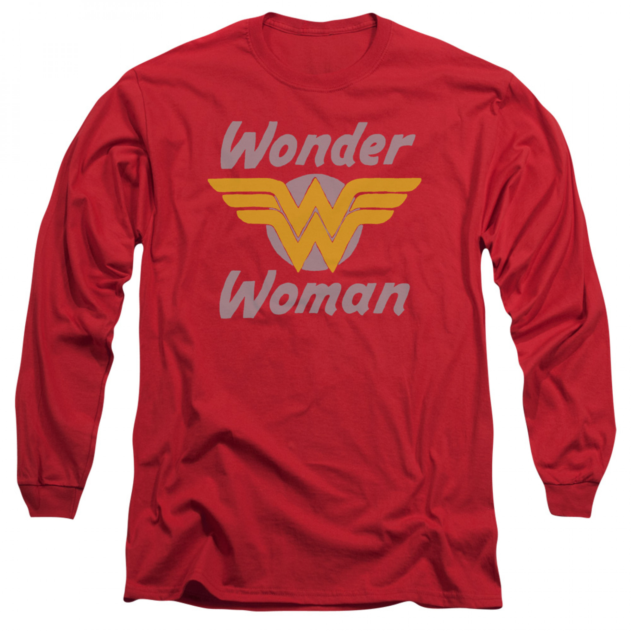 Wonder Woman Wings Logo Long Sleeve Shirt