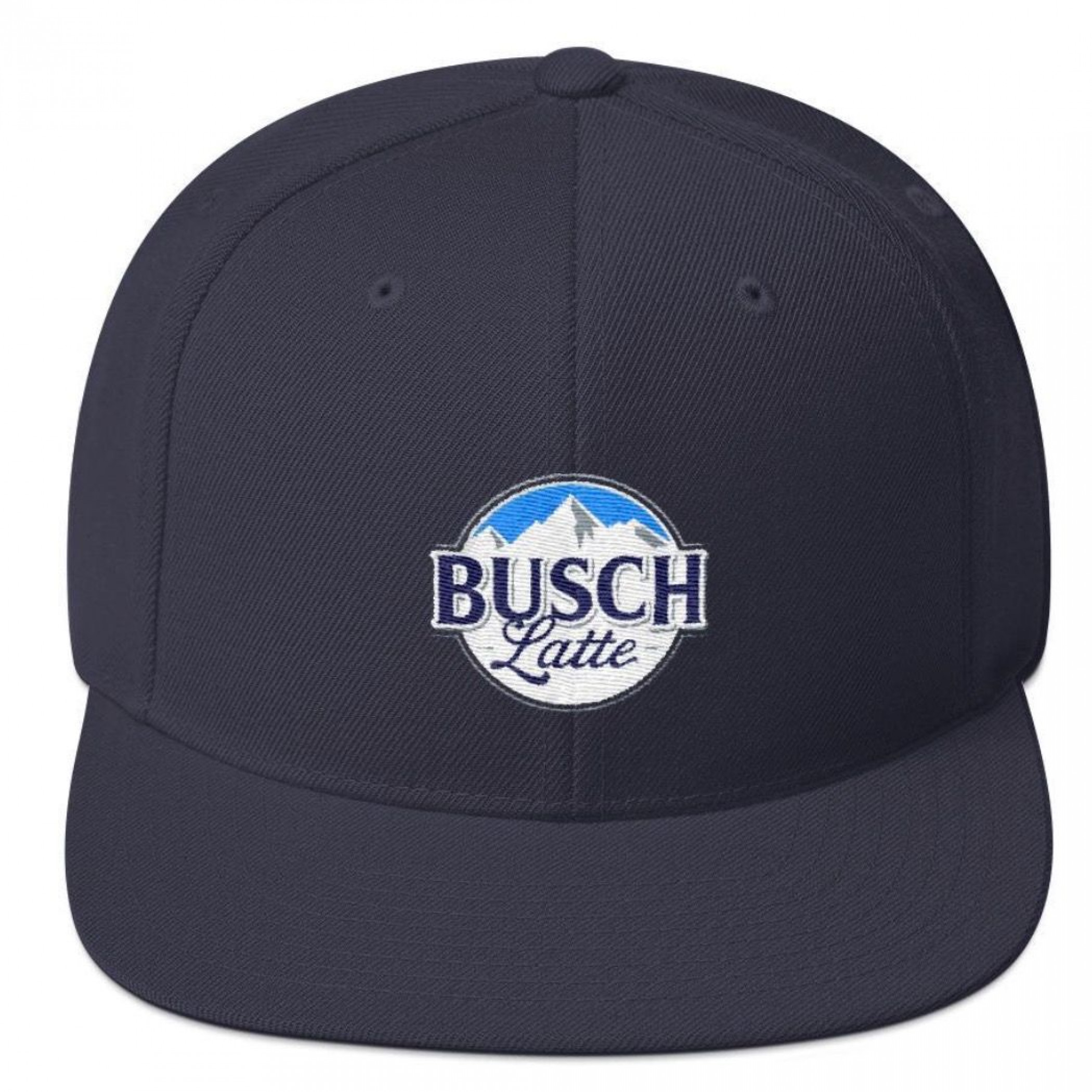 Busch Latte Logo Flatbill Adjustable Snapback Hat