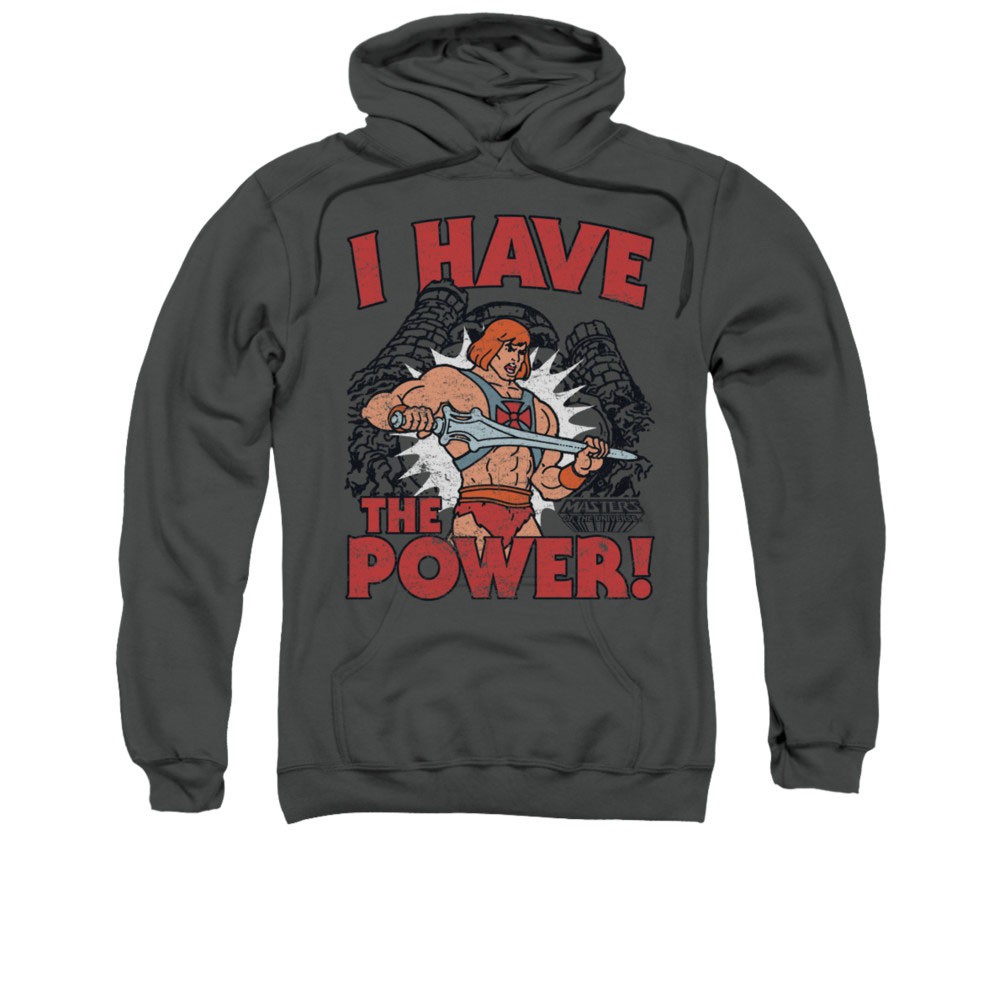 He-Man I Have The Power Gray Pullover Hoodie