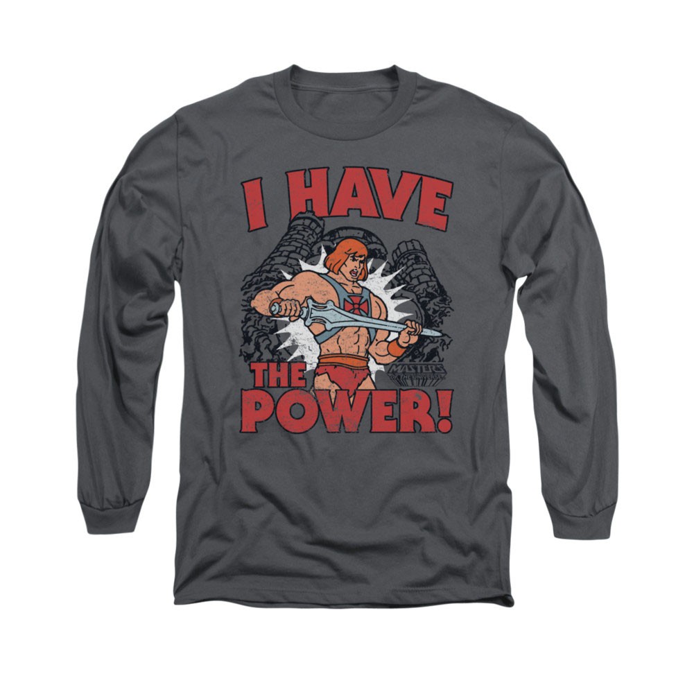 He-Man I Have The Power Gray Long Sleeve T-Shirt